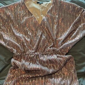 Gorgeous sequin wrap dress